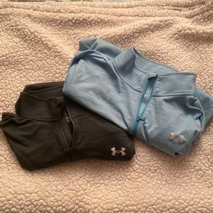 Two Light Weight Quarter Zip Pullovers - Size XL